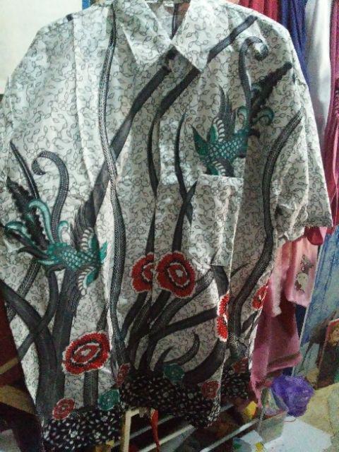 Hem Batik Sogan / Hem Batik Terlaris Kemeja Batik Batik Lengan Pendek Seragam Batik Bordir Batik Cab