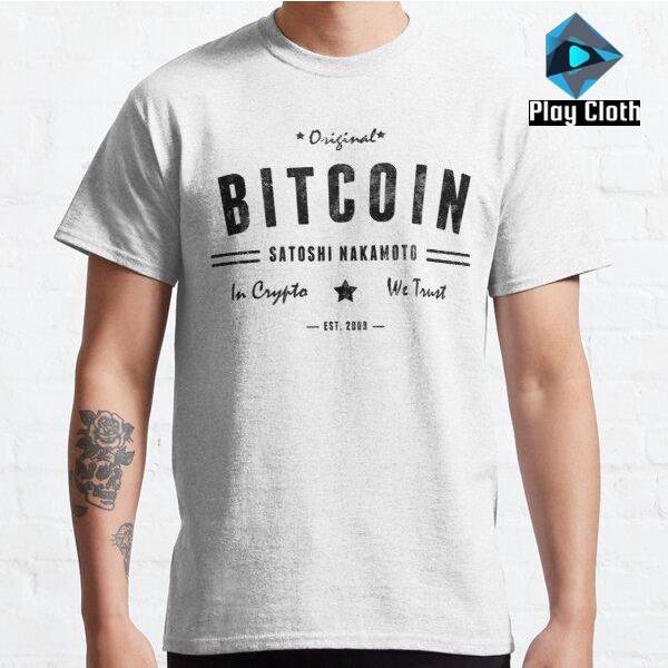 Baju Kaos Bitcoin Original Satoshi BTC Crypto Logo 373