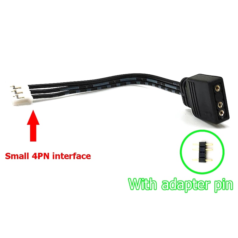 Btsg Kabel Konverter 3-pin Ke 6pin/4pin ARGB 3Pin Ke 4P 6P Untuk Coolmoon Controller