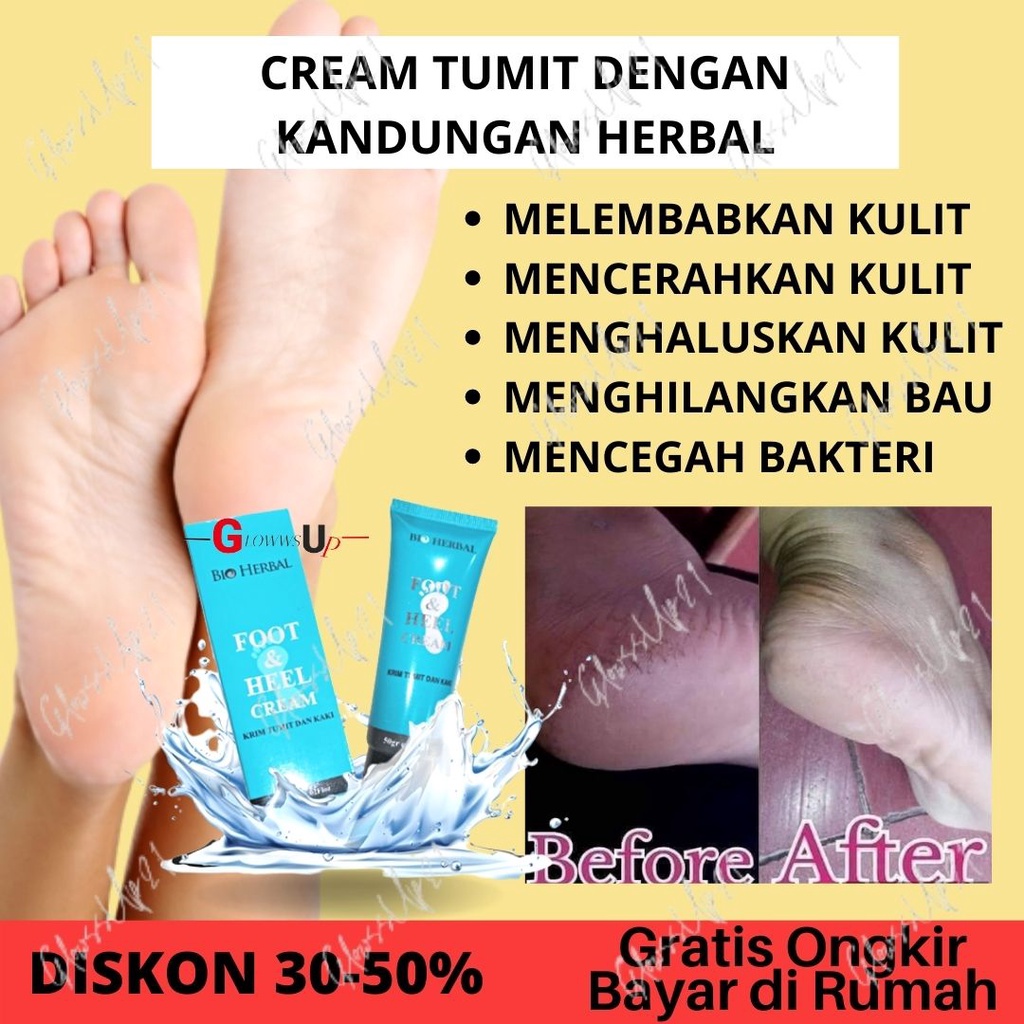 FOOT &amp; HEEL CREAM 50GR BPOM - FOOT CREAM BIO HERBAL ORI