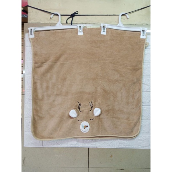 handuk bayi lembut baru lahir meresap/handuk bayi lembut baru lahir polos/ handuk anak perempuan lembut dan menyerap air/ handuk anak perempuan lembut /handuk bayi lembut baru lahir/handuk bayi lembut baru lahir karakter-COKLAT