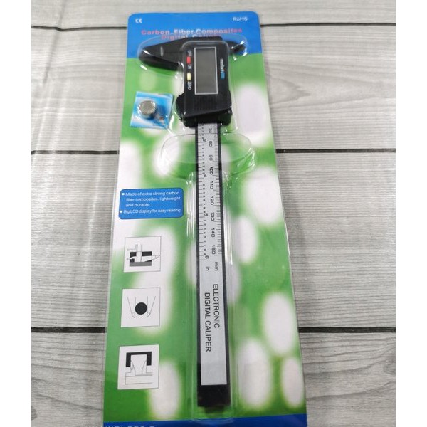 Sigmat Digital 150mm Jangka Sorong Led Vernier Caliper Original dengan Bungkus