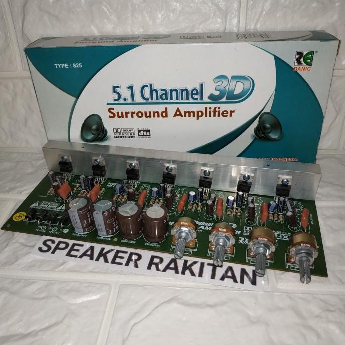 Kit Amplifier Home Theater Surround 5.1 Channel 3D .