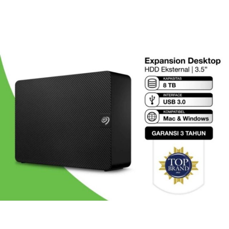 Seagate expansion desktop HDD - hardisk eksternal 8TB
