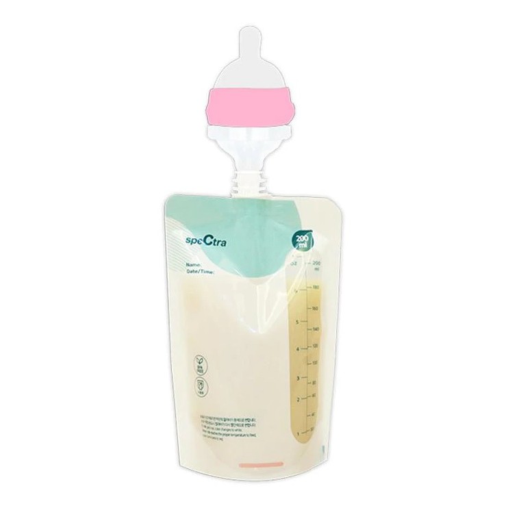 Kantong Asi Spectra Premium Milk Bag 200ml Isi 10 pcs dengan Connector