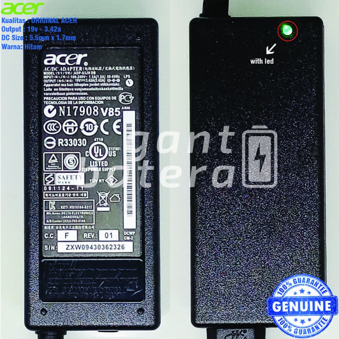 Adaptor Charger Acer Aspire V5-431 V5-431G V5-471 V5-471G V5-531 4732z