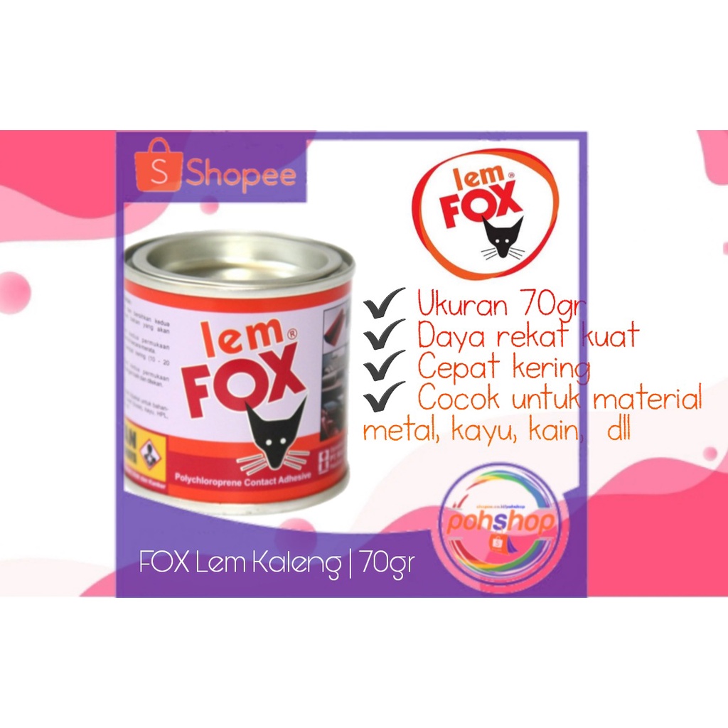 

FOX Lem Kaleng | 70gr