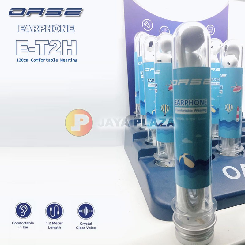 OASE TUBE EARPHONE E-T2H 120 cm BY OPPO / ET2H | Shopee