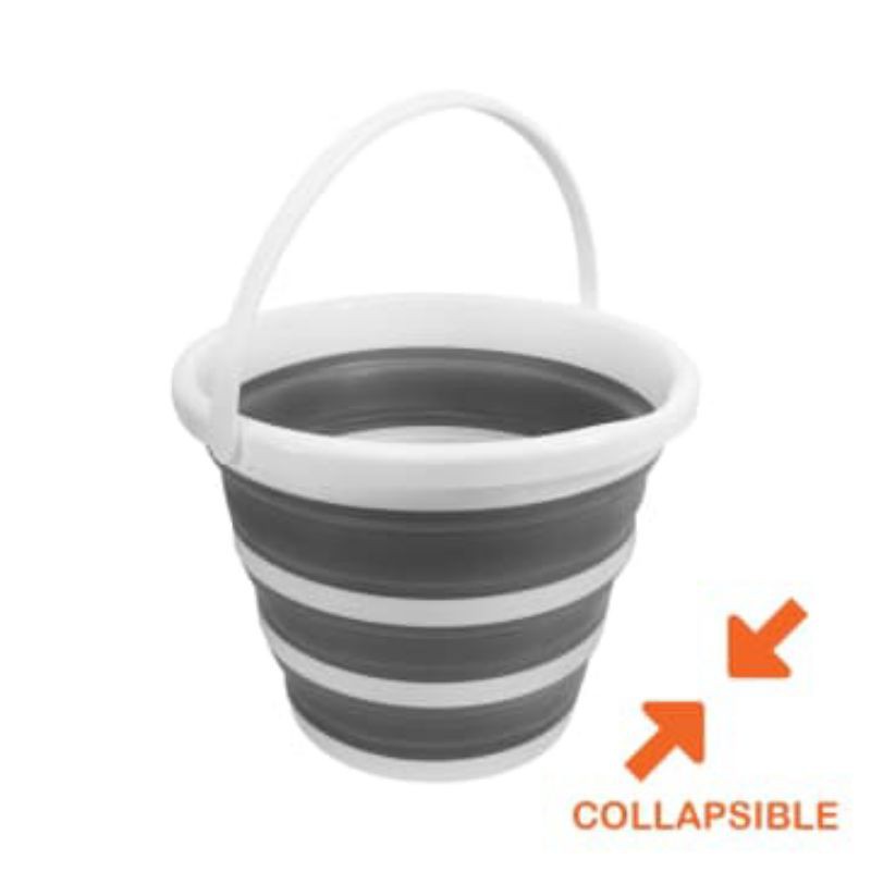 Proclean 10 Ltr Ember Plastik Lipat - Hitam/Putih
