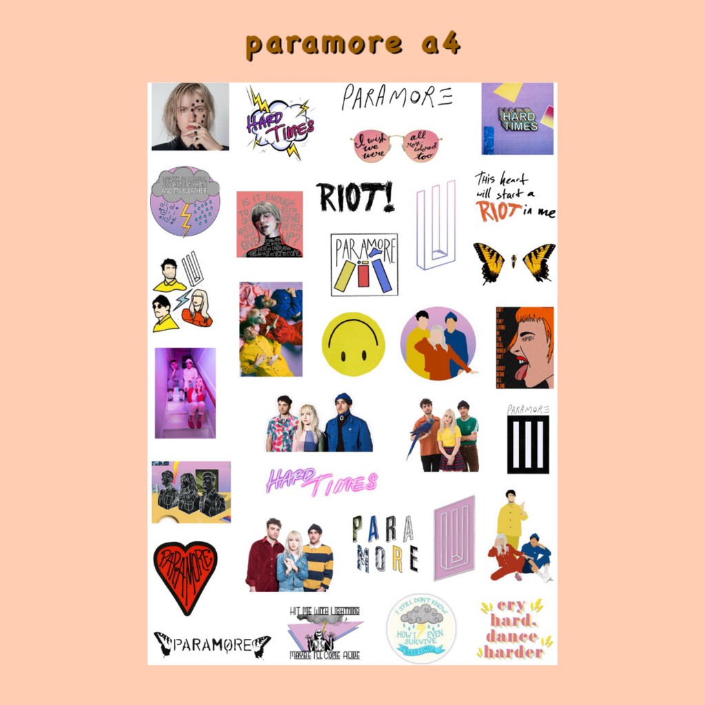 

STICKER TUMBLR PARAMORE A4