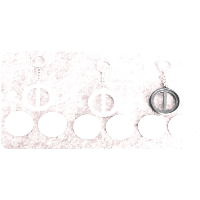 bahan gantungan kunci pin 2 sisi warna hitam