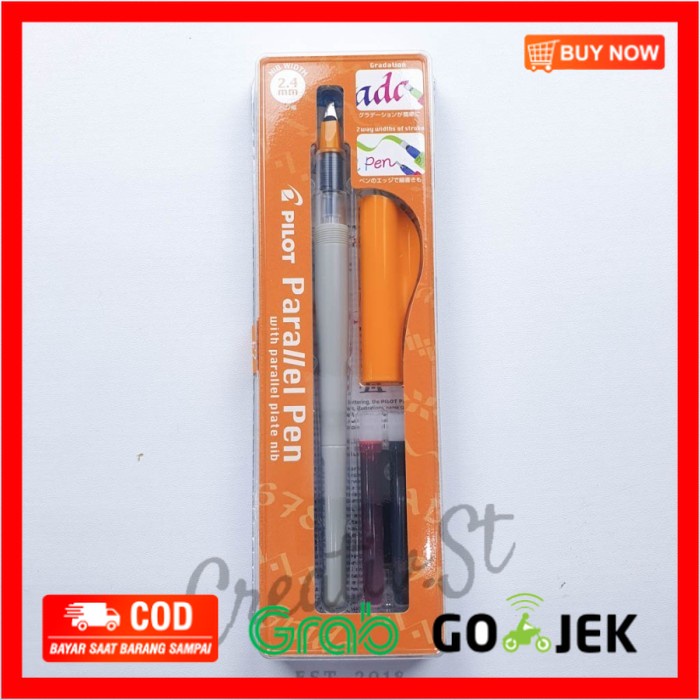 

(BISA COD) Pilot Parallel Calligraphy Pen 1.5 / 2.4 / 3.8 / 6.0 mm - 2.4 Mm - Orange