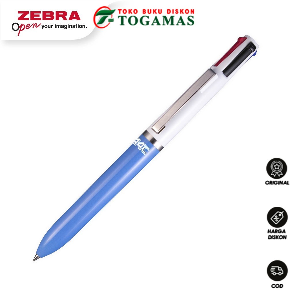 

READY STOCK !! PULPEN BALLPOIN BALPEN ZEBRA A-4C MULTIFUNCTION 4 warna Dalam Satu Pulpen (SATUAN)