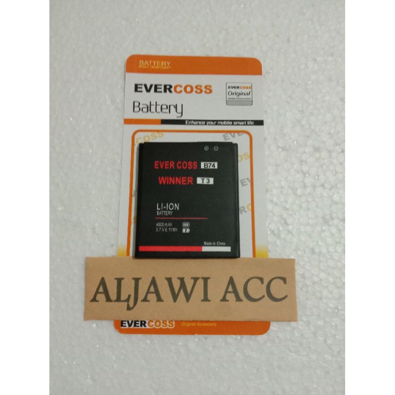 Baterai Batre Battery Cross Evercoss B74 / Winner T3 Original Battery Hp