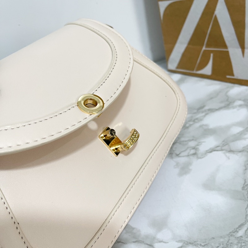 [REAL PICT] Tas Wanita Premium Diandra Sling Bag Kulit Sintetis Import Resleting Tali Panjang RZ Bag