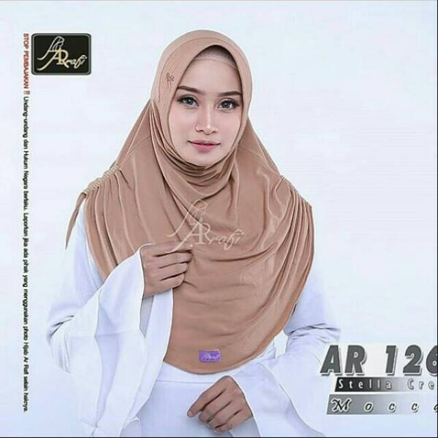Hijab Arrafi AR 126 Warna Mocca