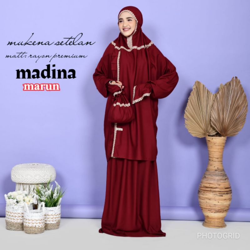 Mukena Setelan Tunik | Mukena Berlengan