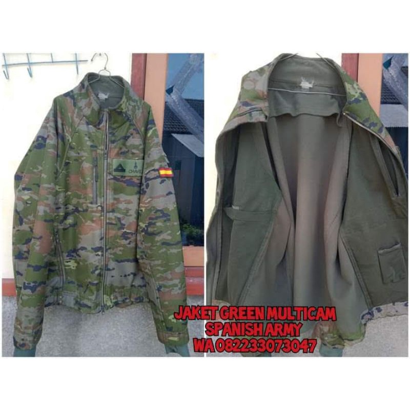 jaket green Multicam spanish Army