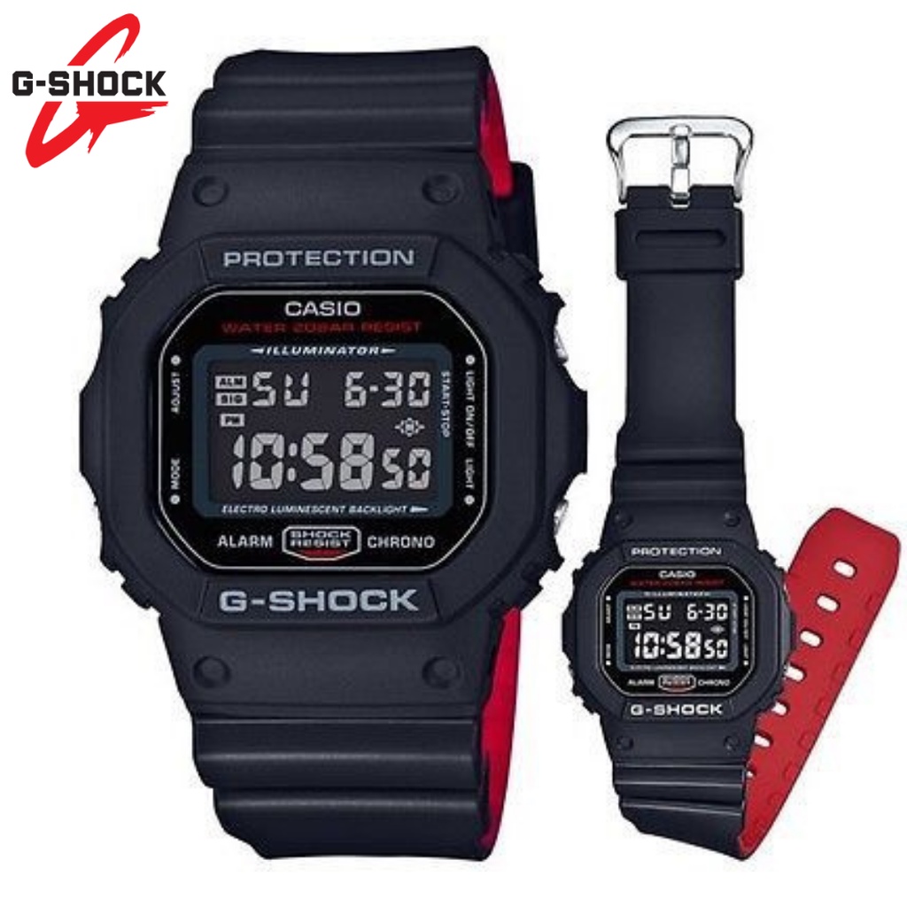 Casio Gshock DW-5600 Digital Autolight - Box Fullset