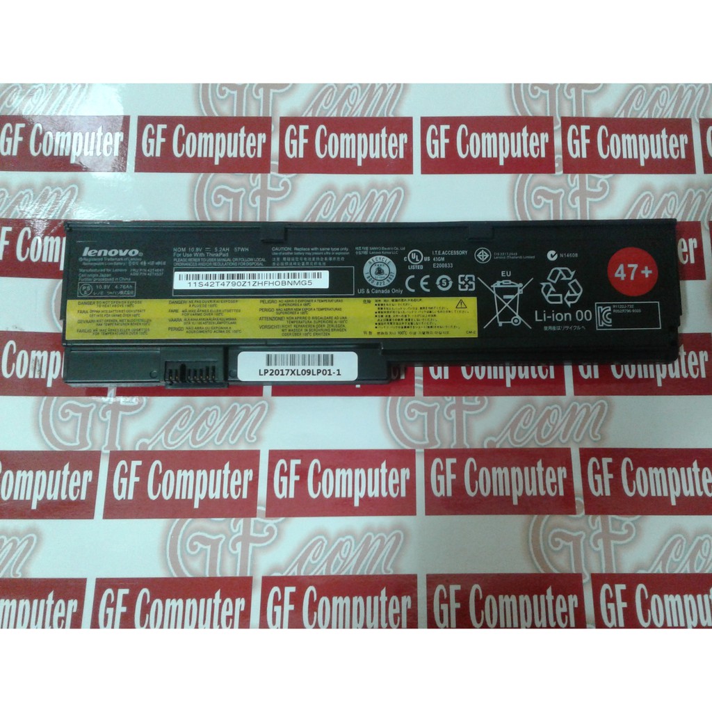 Baterai Batre Battery Laptop Lenovo ThinkPad X200 X200s X201 X201i X201s X200 7454, X200 7455 47+