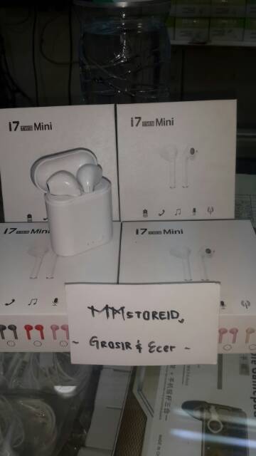 headset handsfree earphone bluetooth I7S TWS iphon 7 8 / headset wireless Bluetooth I7 TWS iphon 7-4