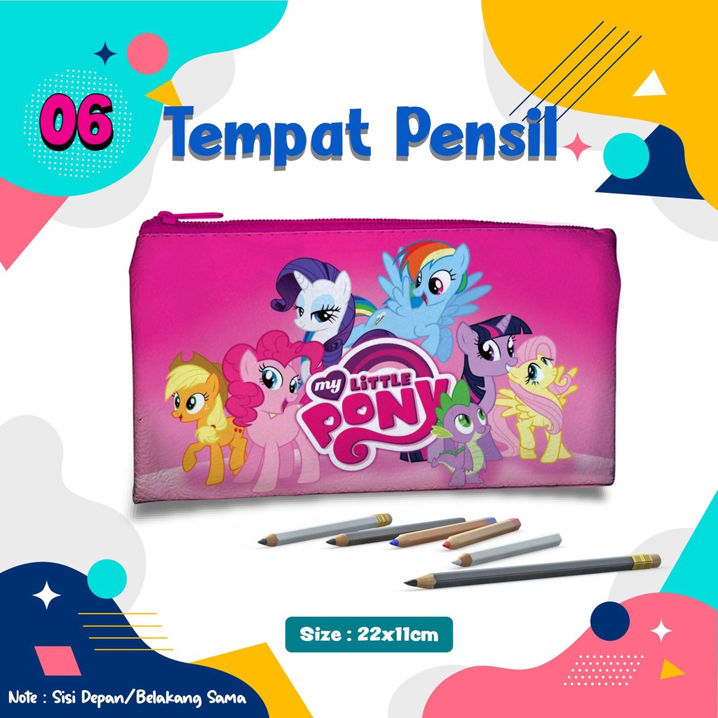 

Pencil Case My Little Pony 06 Kostak Tempat Pensil Kotak alat Tulis Wadah Dompet Pensil Lucu unik