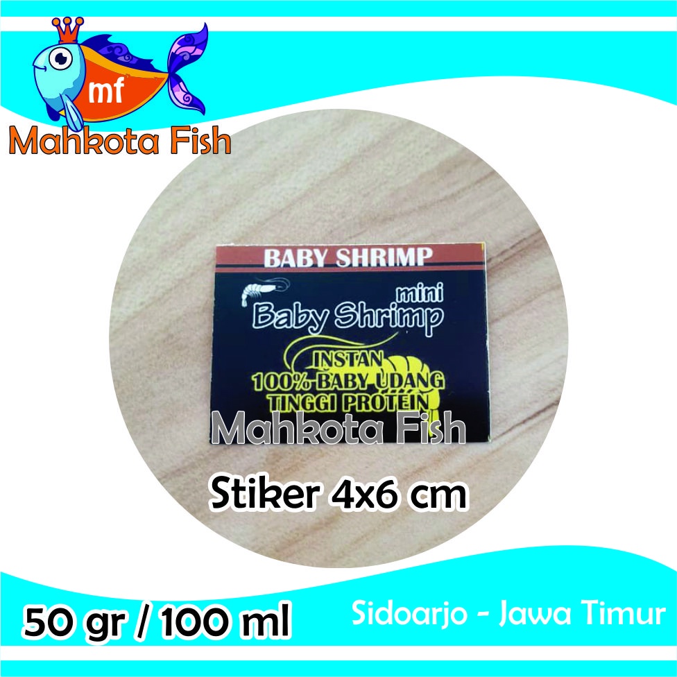 Botol Baby Shrimp | Botol Repack 50 gr / 100 ml Baby Shrimp | Baby Shrimp