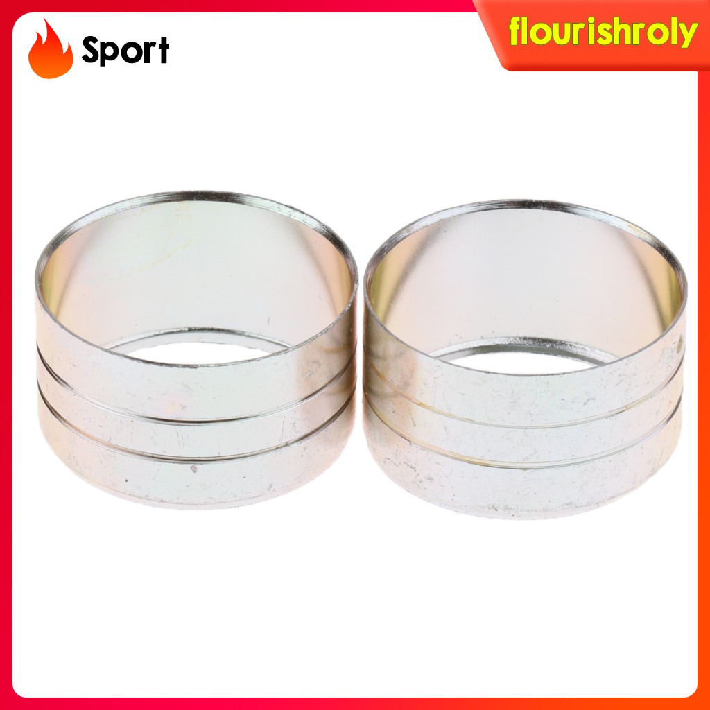 (Rolysport) 10pcs Ring Shaft Tongkat Jalan Warna Silver / Gold 20mm 22mm