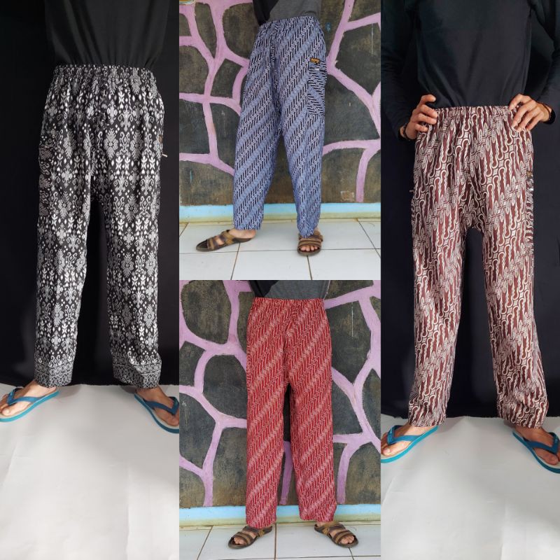 Jual MAEDINA Celana Pangsi Komprang Dewasa Motif Batik Ukuran S M L XL ...