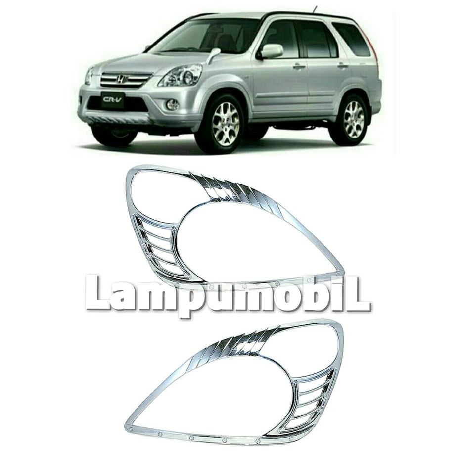 Garnish Lampu Depan Honda New CRV 2002-2006 (SET)