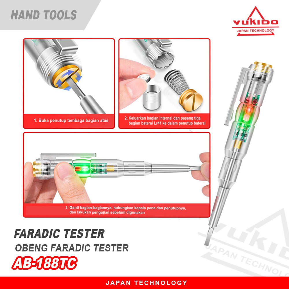 NEW PROMO !! BISA COD Obeng Min/Screwdriver Tespen/Test Pen 810 Voltage 100-1000V AC Tester MGJ OBENG TEST PEN - TES PEN - TESPEN DC