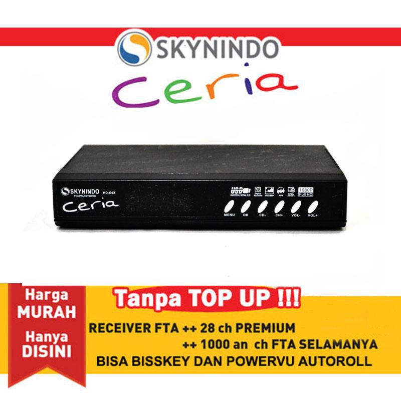 Receiver Parabola Skynindo Ceria HD Gratis 28 Channel Premium