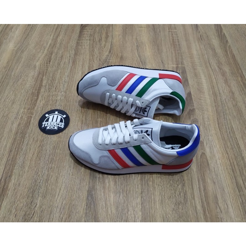 Ready stock Adidas USA 84 White Green Blue