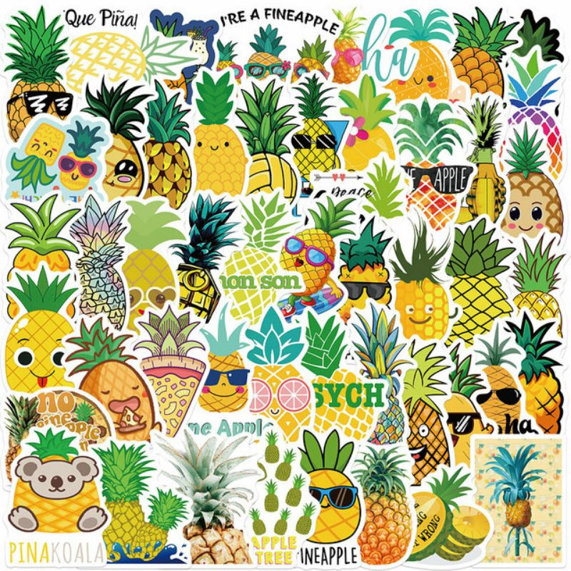 

Stiker Pack Nanas Style 260137- Stiker Aesthetic Keren Imut Laptop, Aksesoris Hp, Anti Air, Motif, Helm, Tumbler, Koper, Kulkas
