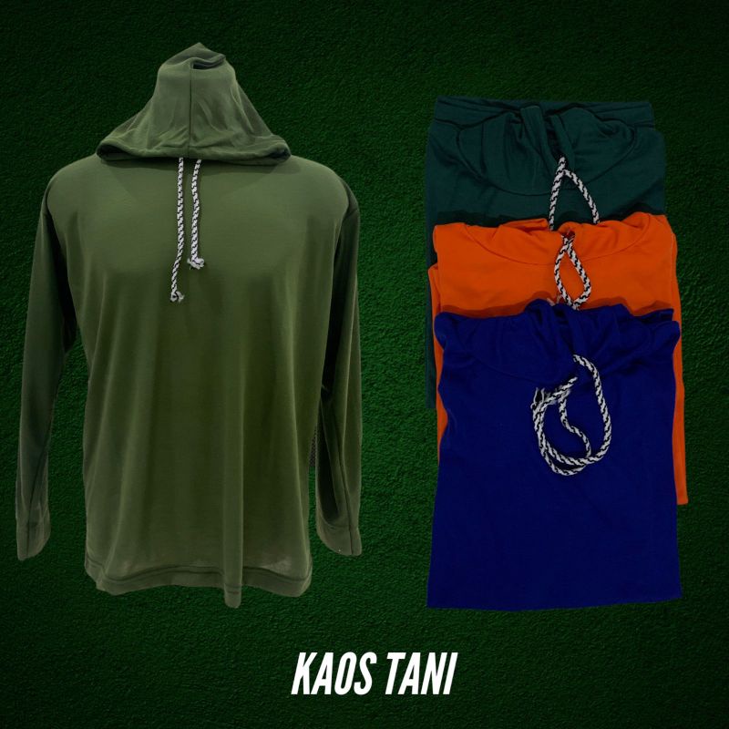 Baju tani kupluk / baju sawah / kaos polos lengan panjang  / atasan polos pria