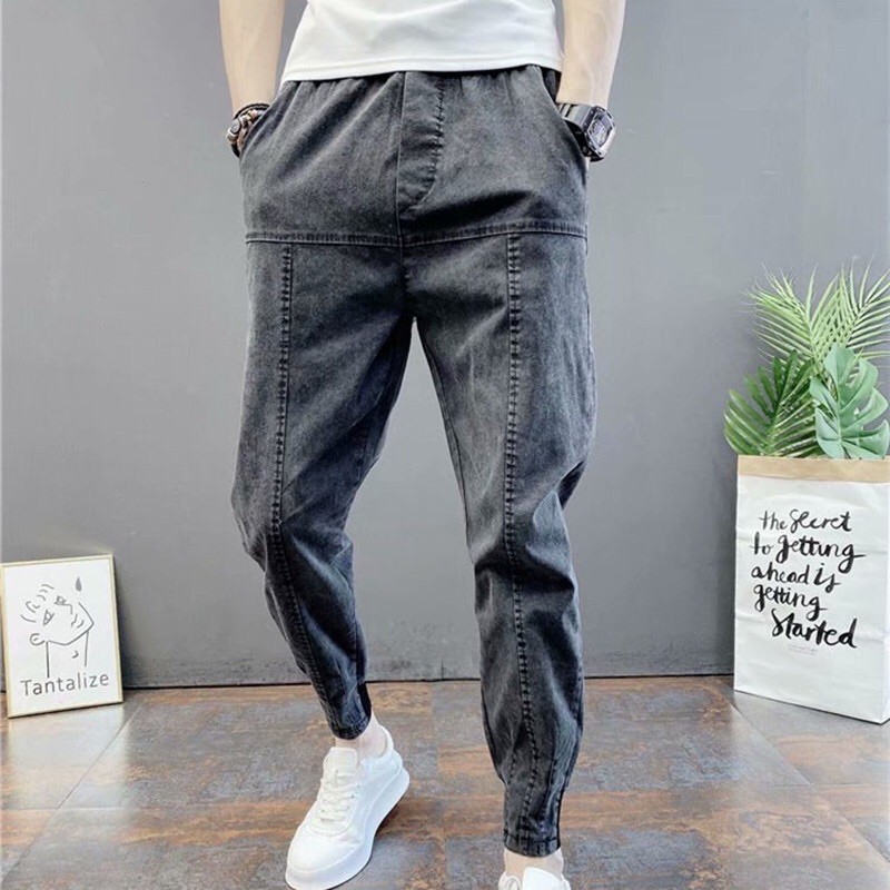 CELANA JEANS JOGGER SPORT IMPORT PRIA KOREA ORIGINAL RA13