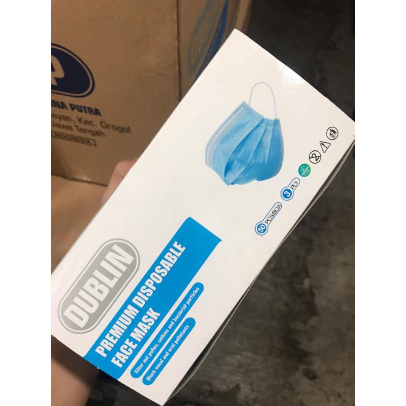 Masker Premium Dublin Disposable Face Mask Sudah Terdaftar di Kementrian Kesehatan Jadi aman di pke