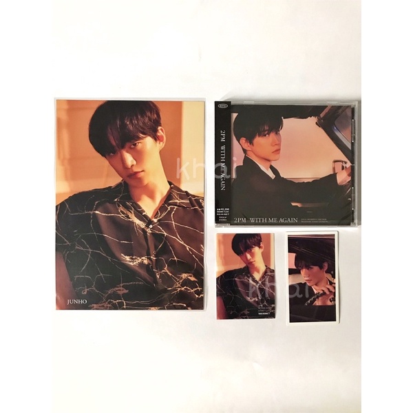 (SEALED) 2PM JUNHO With Me Again Photocard, Album, Clear Card Official