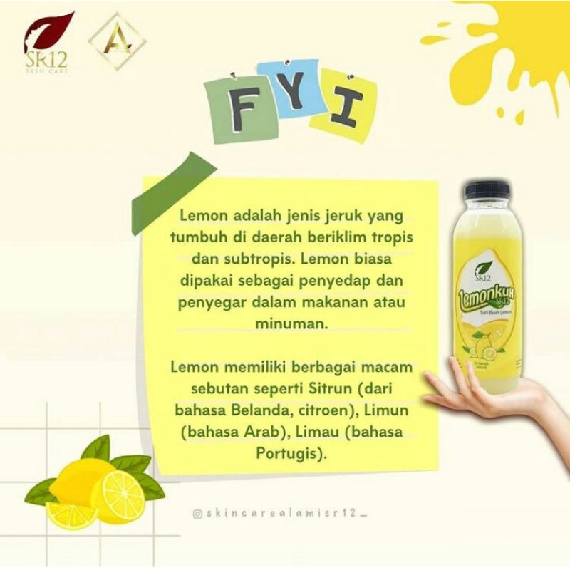 

Air Lemon Asli SR12