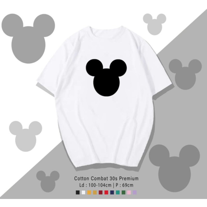 T-SHIRT / TUMBLR KAOS MICKEY HEAD POLOS OVERSIZE PREMIUM