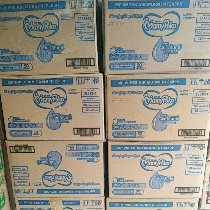 MamyPoko Baby Care Wipes Non Alkohol Isi 50 sheets / lembar Tisu Tissue Basah Bayi Mamy Poko