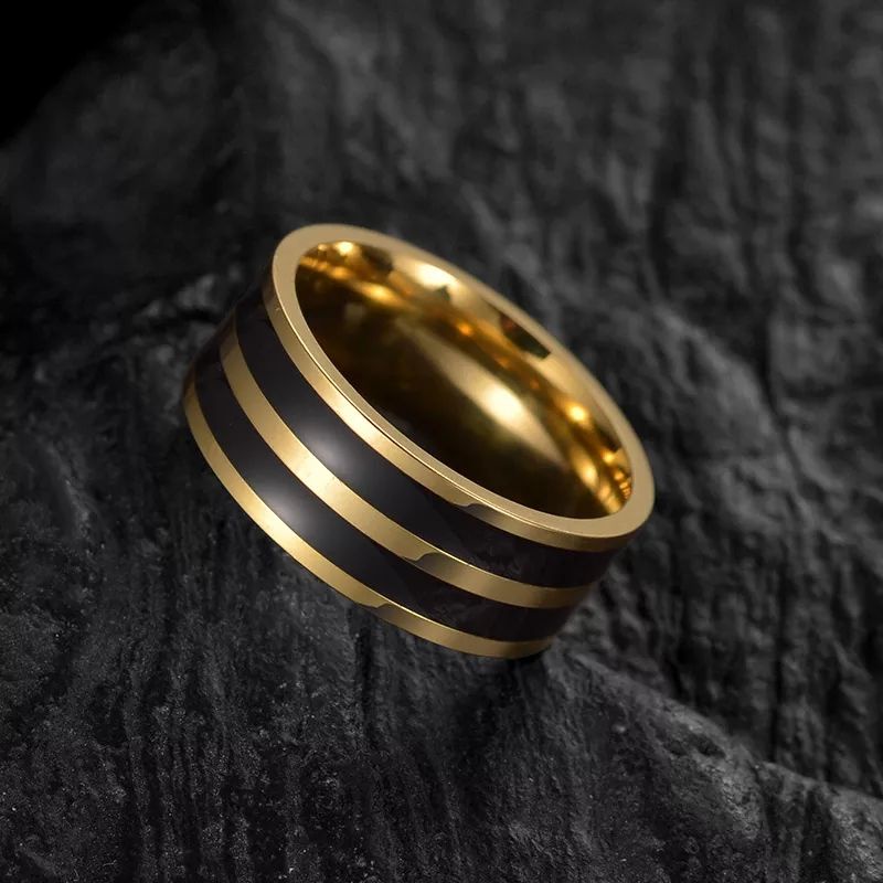 cincin titanium list gold 3 line