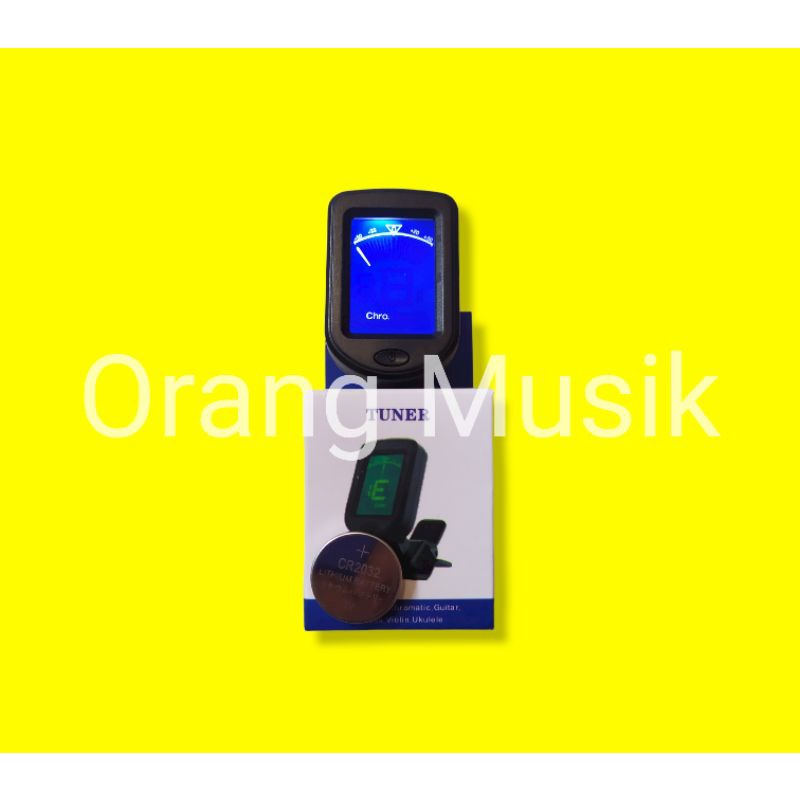 Tuner Gitar Clip Digital - Tuner Gitar Bass Ukulele Chromatic