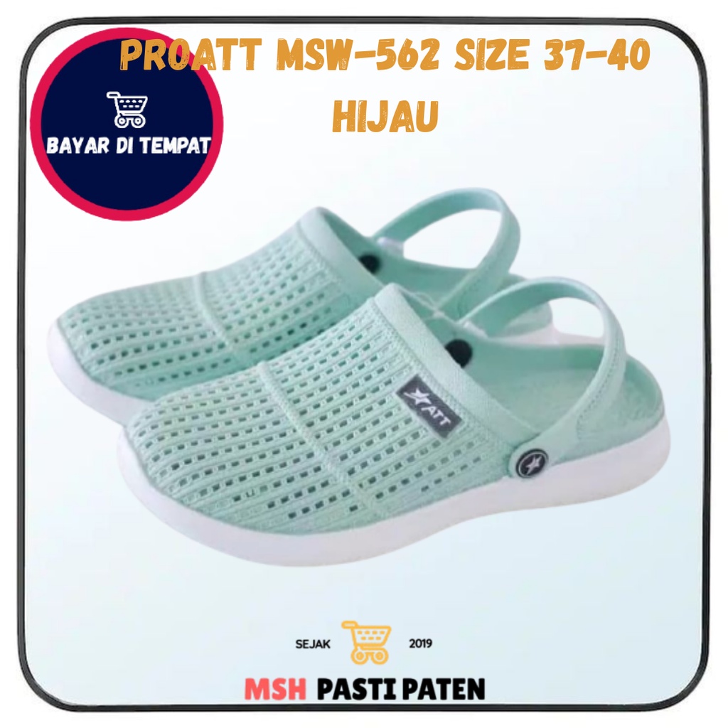 PRO ATT MSW 562 SIZE 37-40 Sepatu sandal karet wanita tahan air Sandal baim wanita Sepatu boots wanita Sandal kasual perempuan