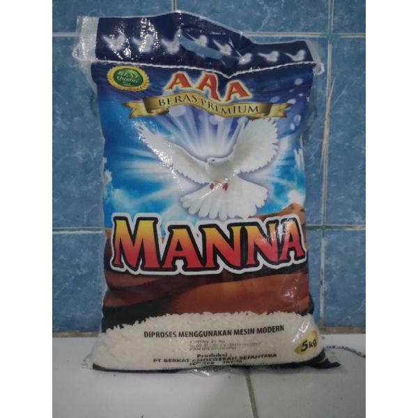 

beras 5kg premium AAA Manna - beras AAA Manna 5kg - murah