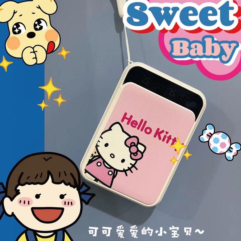 PowerBank 20000mAh Cute Mini Kartun Mirror Screen Digital Display PowerBank External Battery Pack –M
