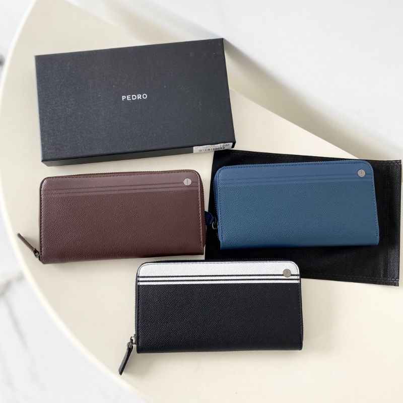 6.6 SALE | PDRO Men Long Textured Leather Wallet