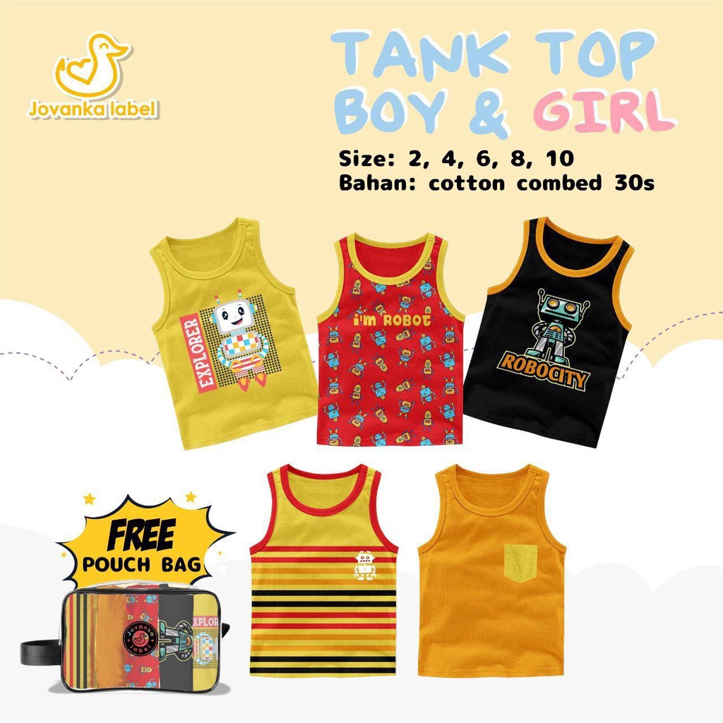 JOVANKA LABEL TANKTOP BOY&amp;GIRL