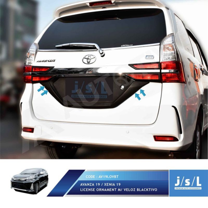 License Ornament New Avanza / Xenia / Veloz 2019 Model ORI