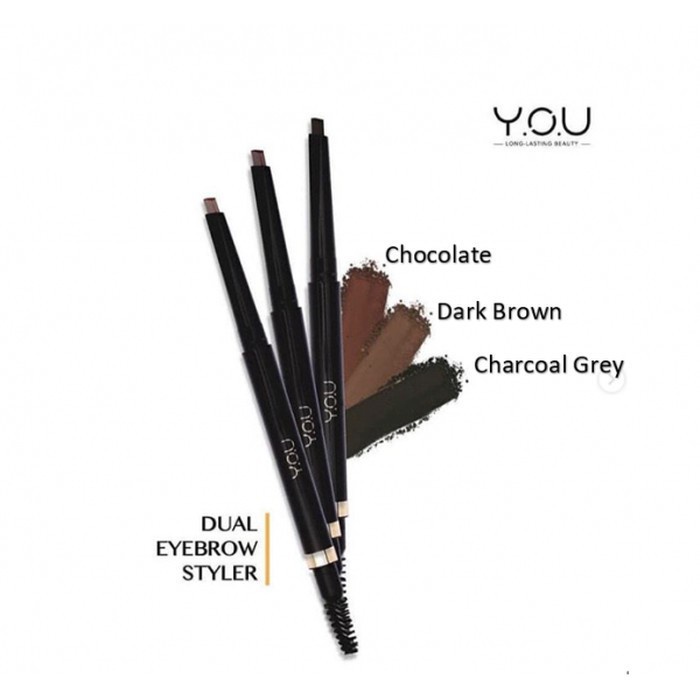 YOU Eyebrow - Teardrop Brow Definer / The Gold One Perfect Dual Brow Matic / Dual Eyebrow Styler Original BPOM